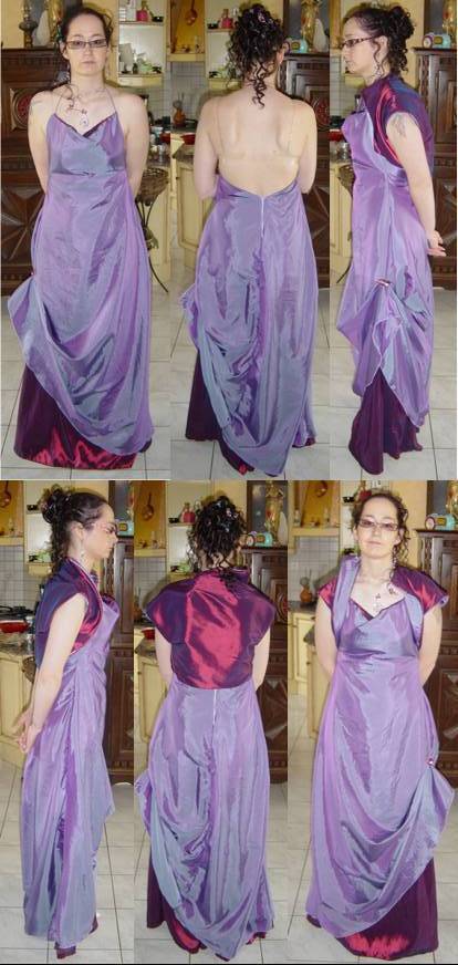 robe mauve complete
